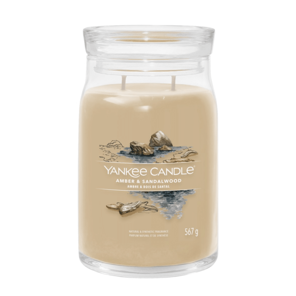 Bougie Yankee Candle Ambre & Bois de Santal -grande jarre- Marseille