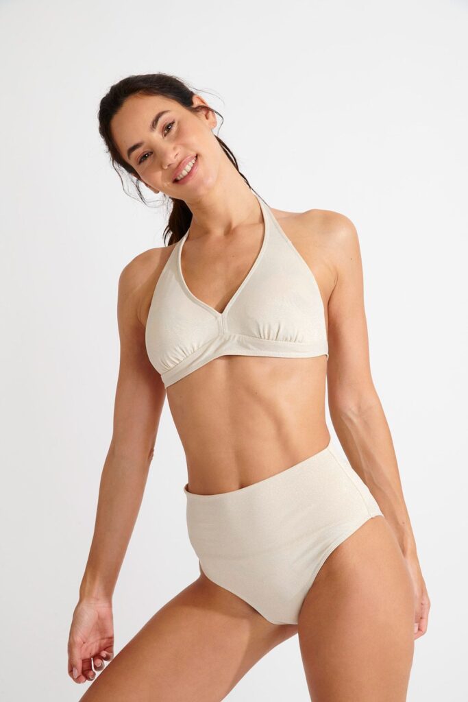 Maillot de bain 2 pieces ecru BASCOROLLA ALLSTAR