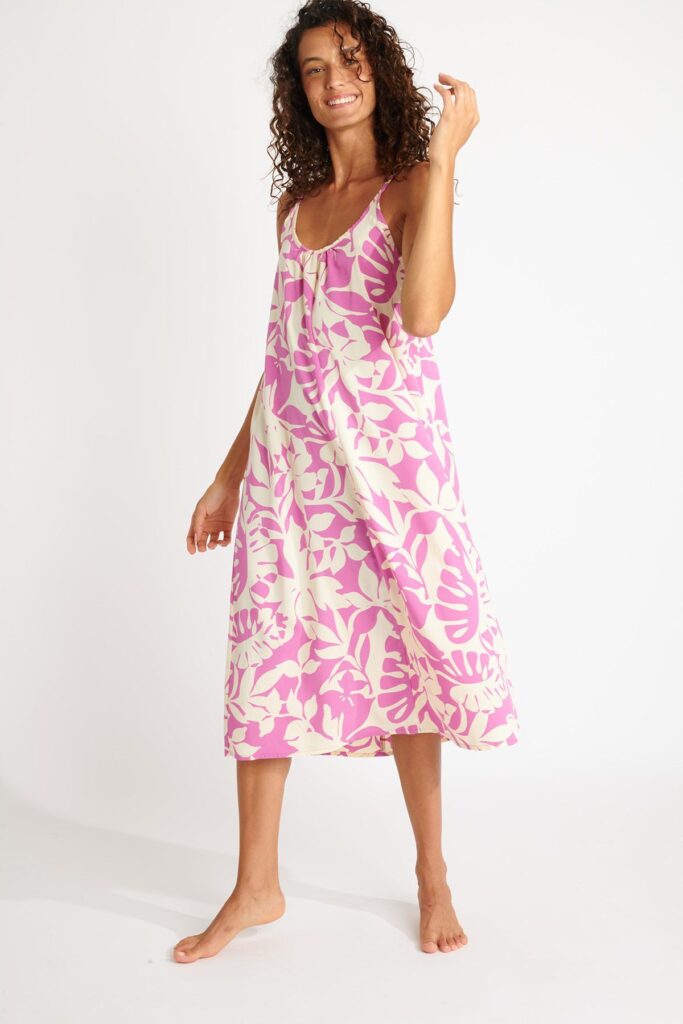 Robe de plage Banana Moon Capucine Sarong – Fuchsia