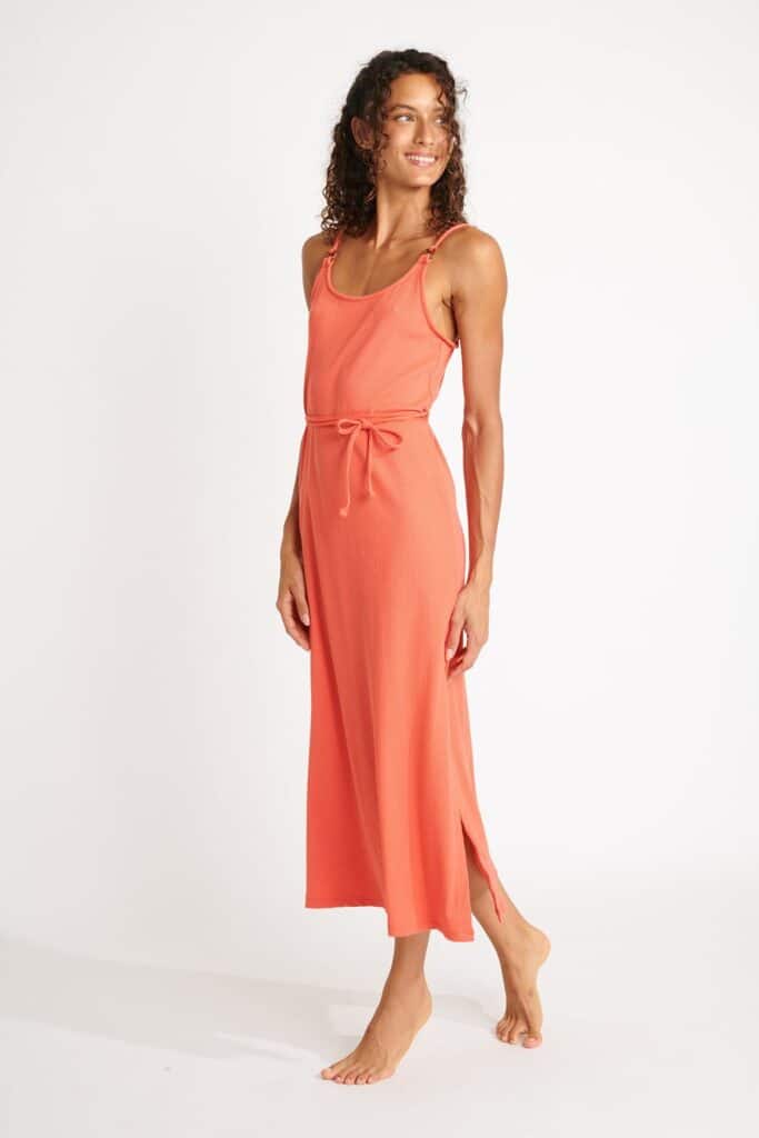 Robe longue YAQUINA AMARIA corail - Banana Moon