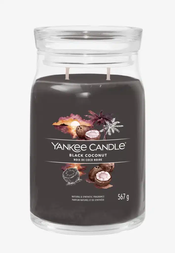 Noix de coco noire Bougie Yankee Candle Grande Jarre à Marseille