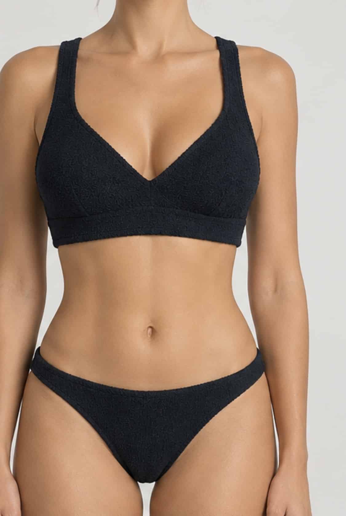 Haut de maillot brassière noir – Image 3