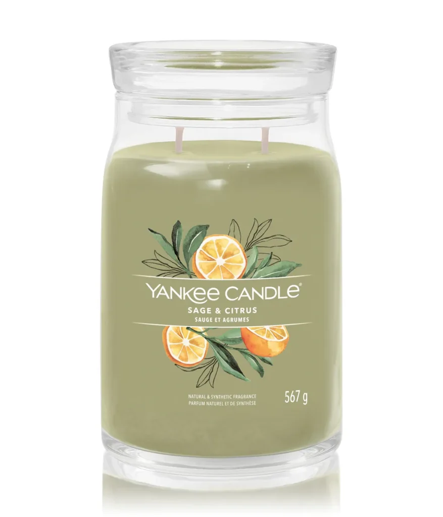 Sauge et agrumes bougie Yankee Candle grande jarre signature