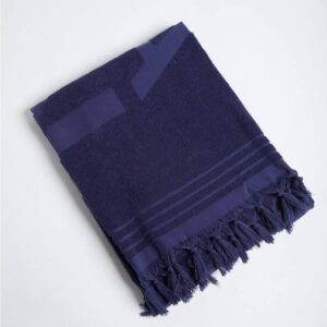 Serviette de plage bleu marine POPSY TOWELY