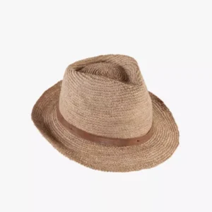 Chapeau en raphia salino Thé