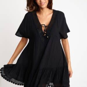 Robe Tunique noire AVELLE SEATIME