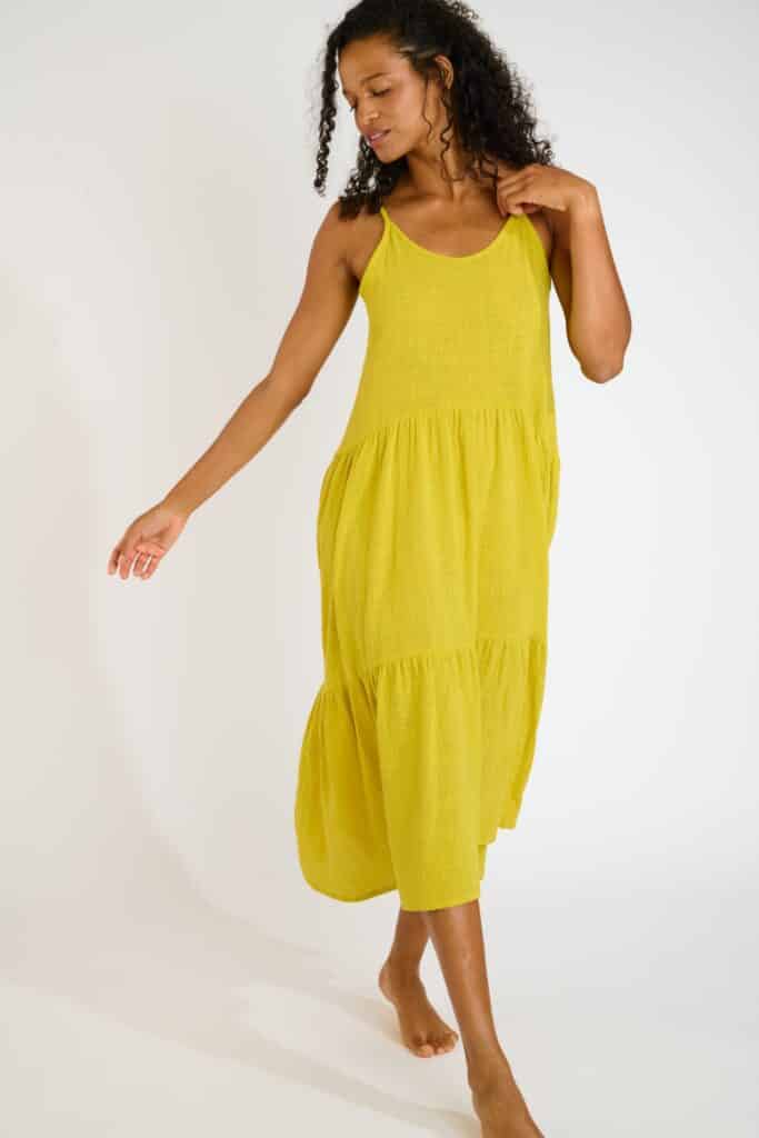 Robe longue jeaune Banana Moon LAGUNA CAMERON