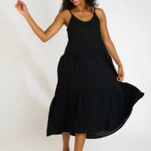 Robe longue noire Banana Moon LAGUNA CAMERON