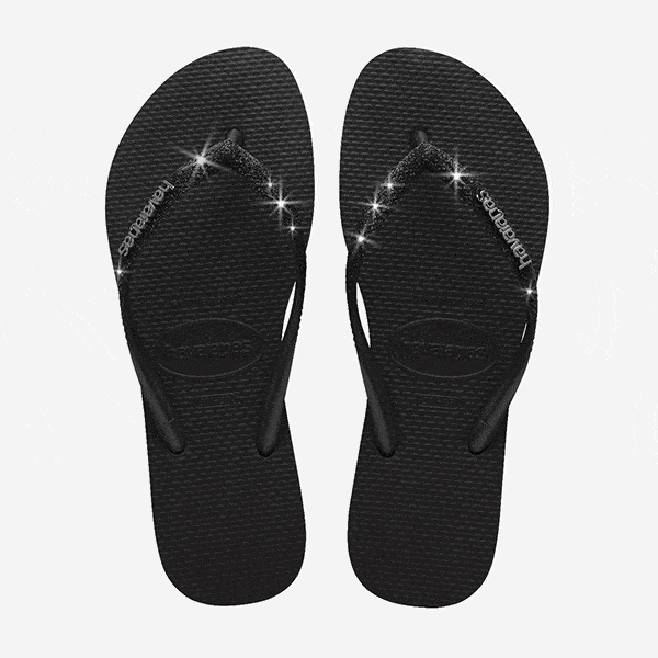 Havaianas Slim Glitter II noir