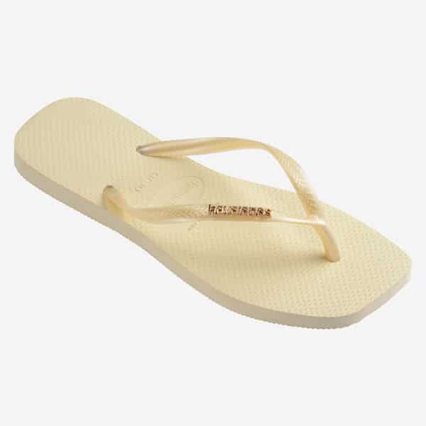 Havaianas Square Logo Metalic beige – Image 3