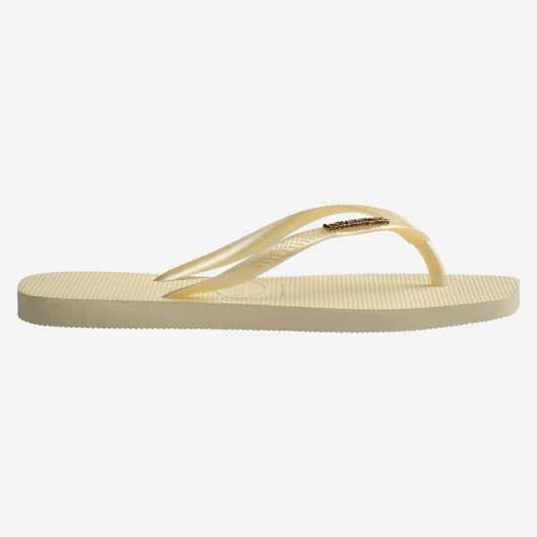 Havaianas Square Logo Metalic beige – Image 4