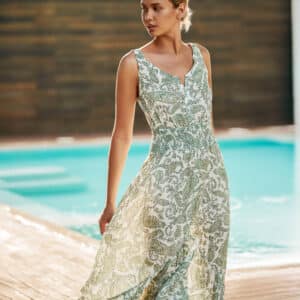 Robe Beachwear ecru TARA MASSIMIAVOIL Banana Moon
