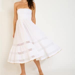 Robe transformable en jupe blanche Ethel Sealove