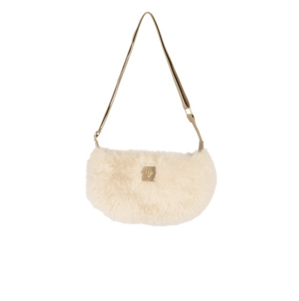 Sac fausse fourrure Budalli - Le Voyage en Panier-écru