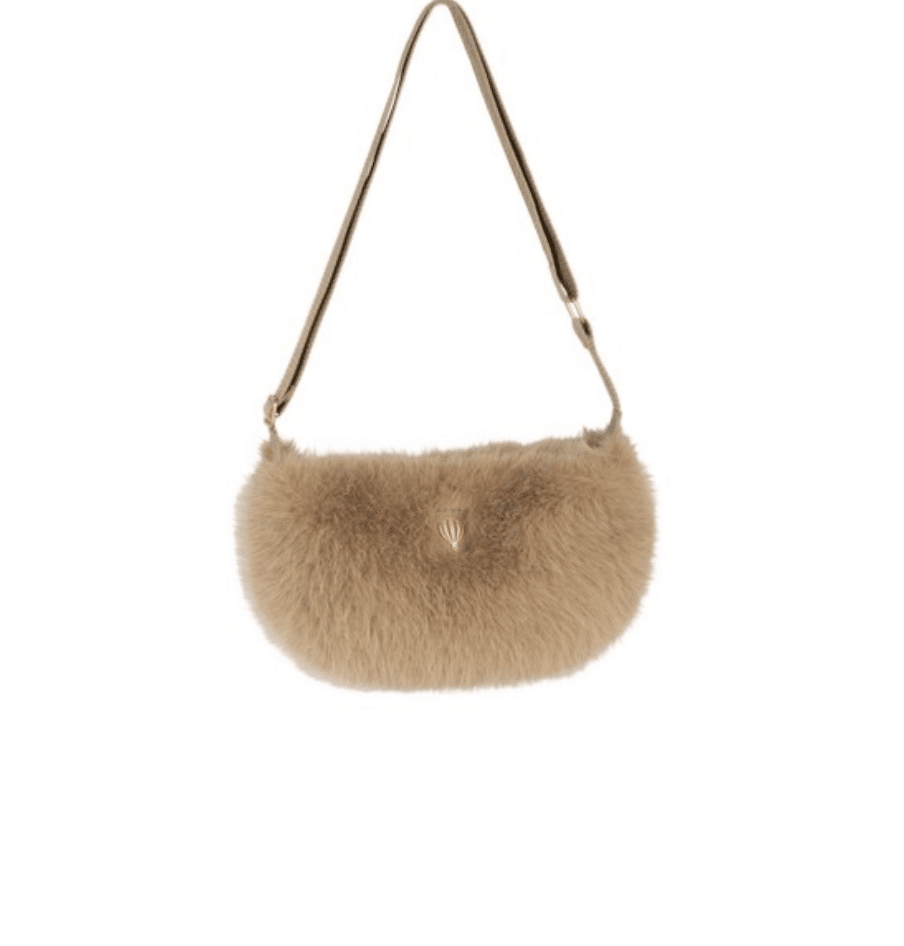 Sac fausse fourrure Budalli - Le Voyage en Panier - beige