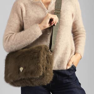 Sac bandoulière Doudou LE VOYAGE EN PANIER-kaki