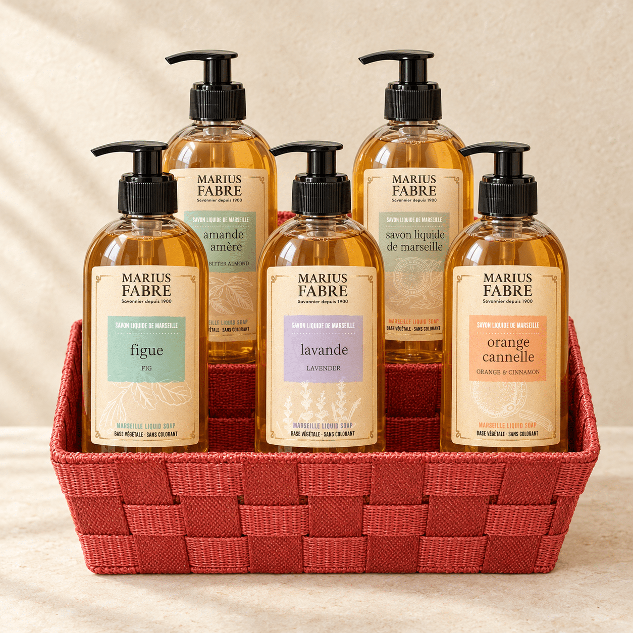 Savons liquides parfumés de Marseille Marius Fabre